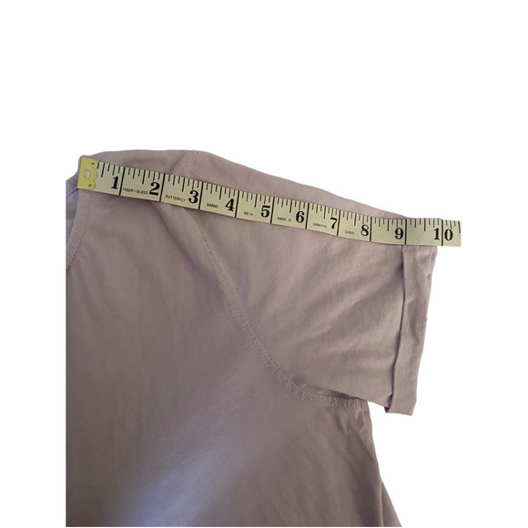 Free People Crop Top with Buttons Lavender Purple 100% Cotton Womens Size Small - Picture 10 of 15